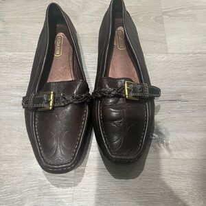 Coach Brown Leather Loafers